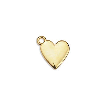 Simple Medium Slim Heart Charm