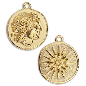 Double Lucky Coin Charm
