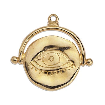 Big Engraved Eye Charm