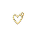 Medium Empty Heart Charm