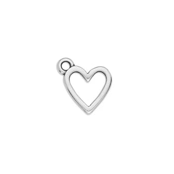 Medium Empty Heart Charm
