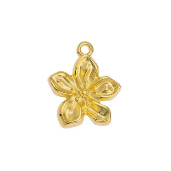 Gold Margaret Flower Charm