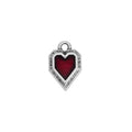 Rock Red Heart Charm
