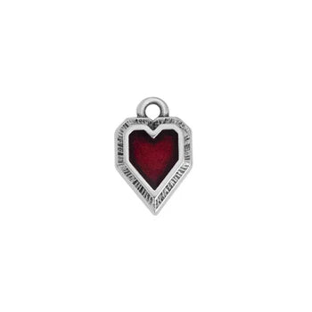 Rock Red Heart Charm