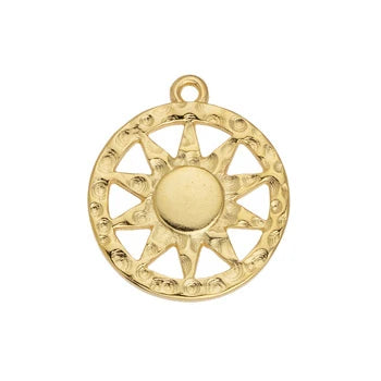 Sun in a Circle Charm
