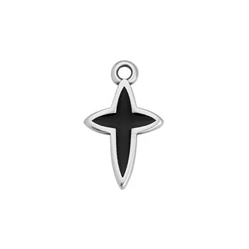 Midnight Cross Charm