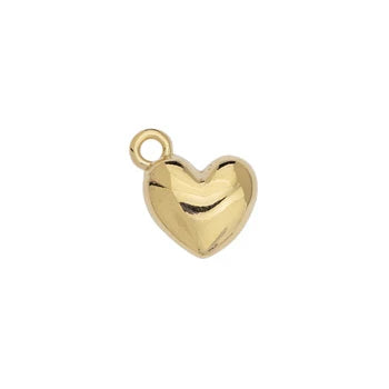 Simple Medium 3D Heart Charm