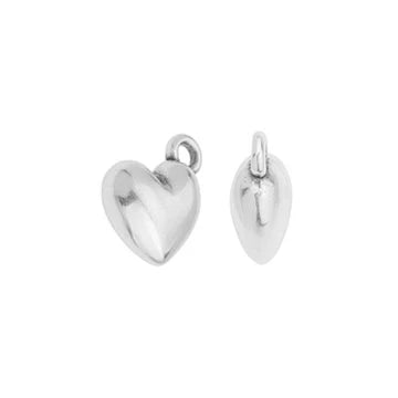Simple Medium 3D Heart Charm