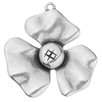 Big Vintage Flower Charm