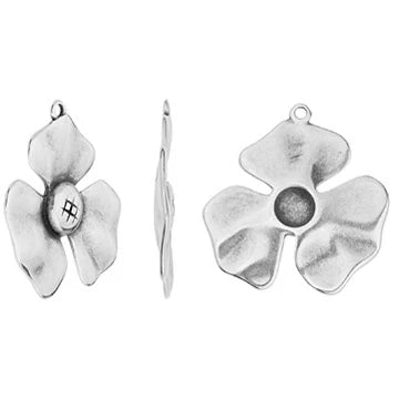 Big Vintage Flower Charm