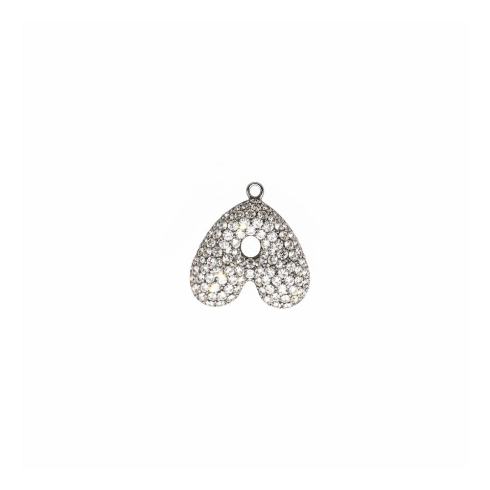 Modern Bold Monogram Charm with Zirgon stones