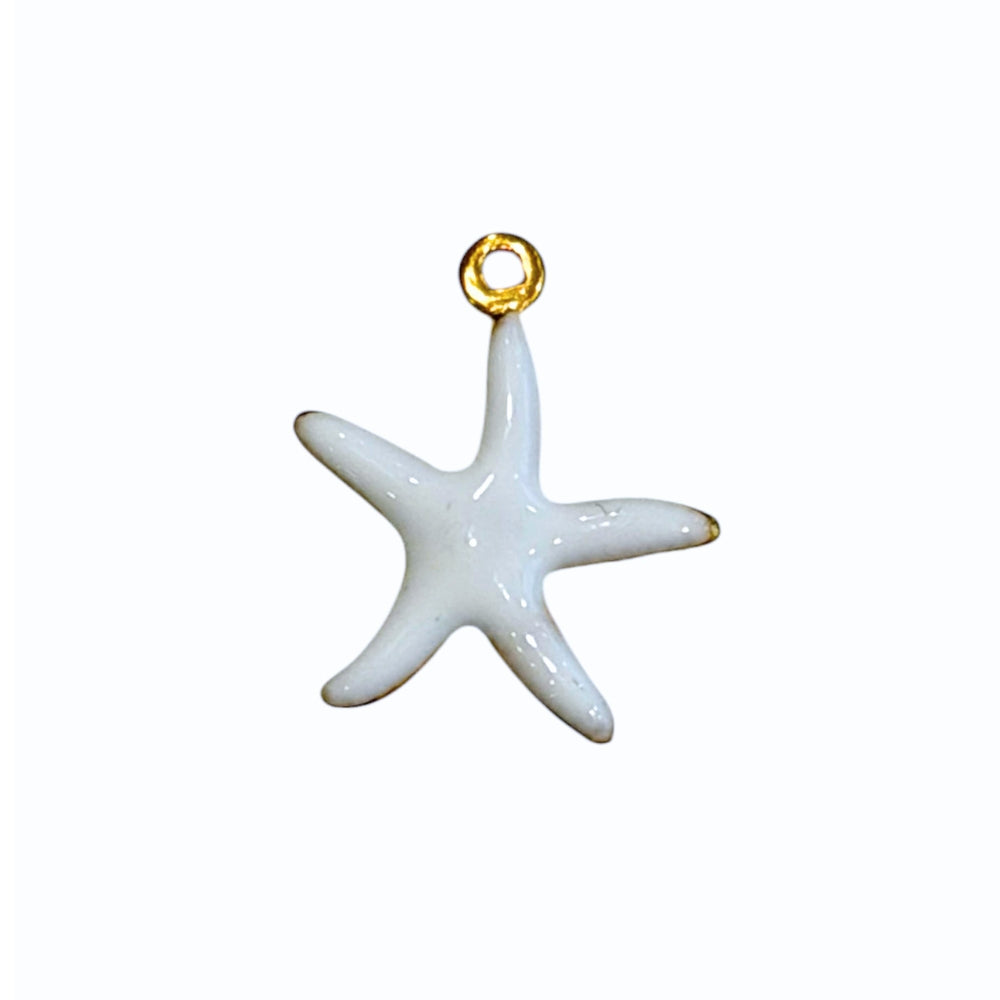 Ocean White Star Charm