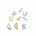 Modern Calligraphy Gold Monogram Drop Charms