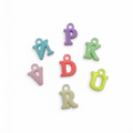 Random Color Silver Monogram Drop Charms