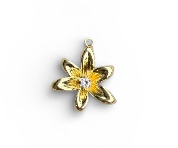 Shiny Flower Charm