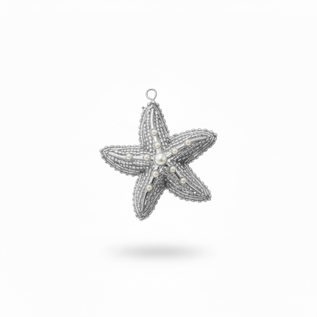Ocean Pearl Star Charm