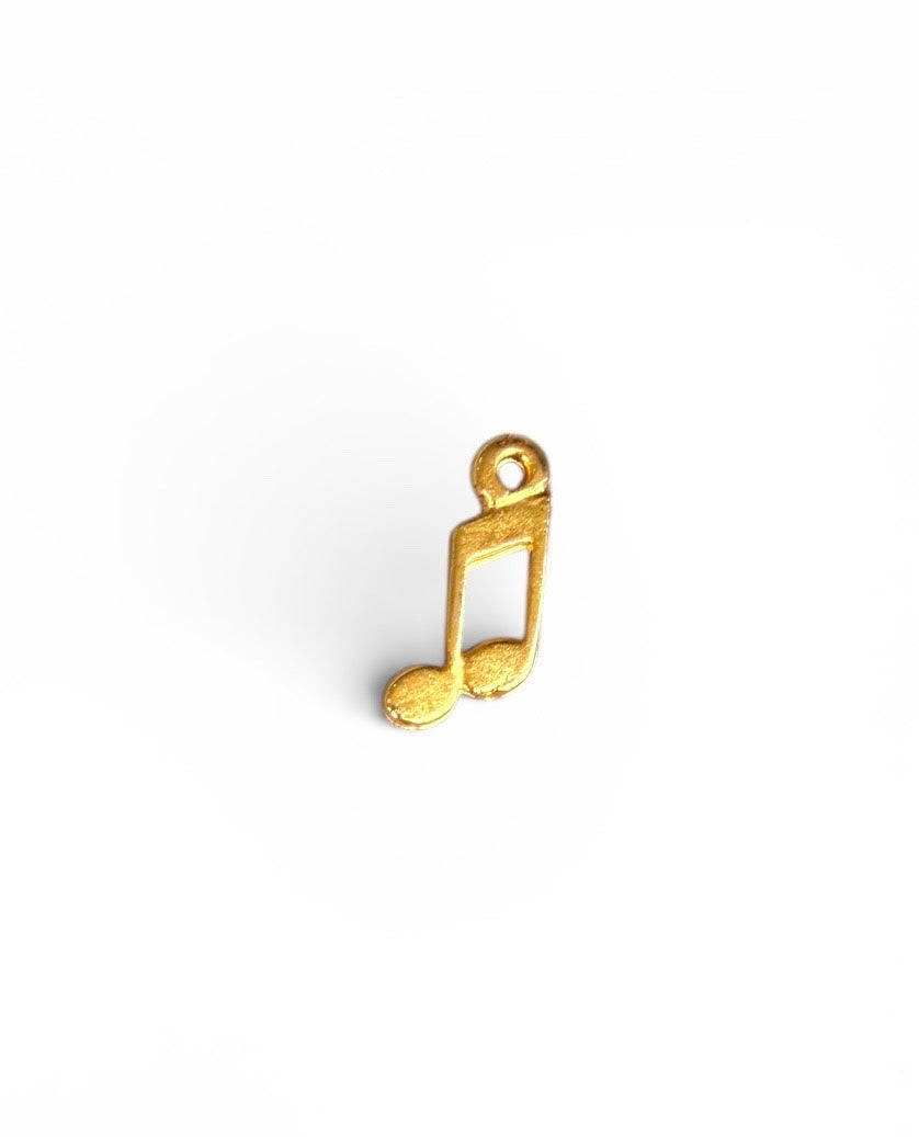 Golden Note Charm
